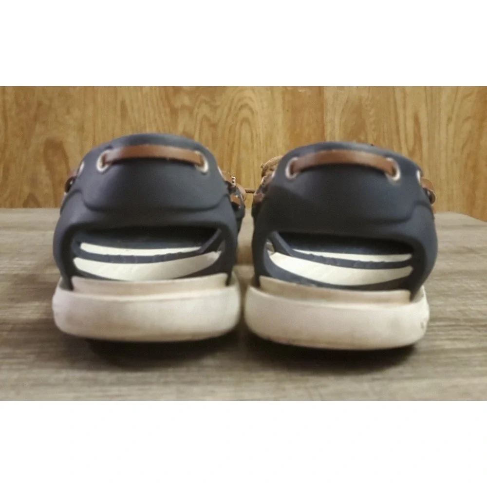 Crocs Beach Line Slip‎ On Boat Shoes Women's Size 6 Navy